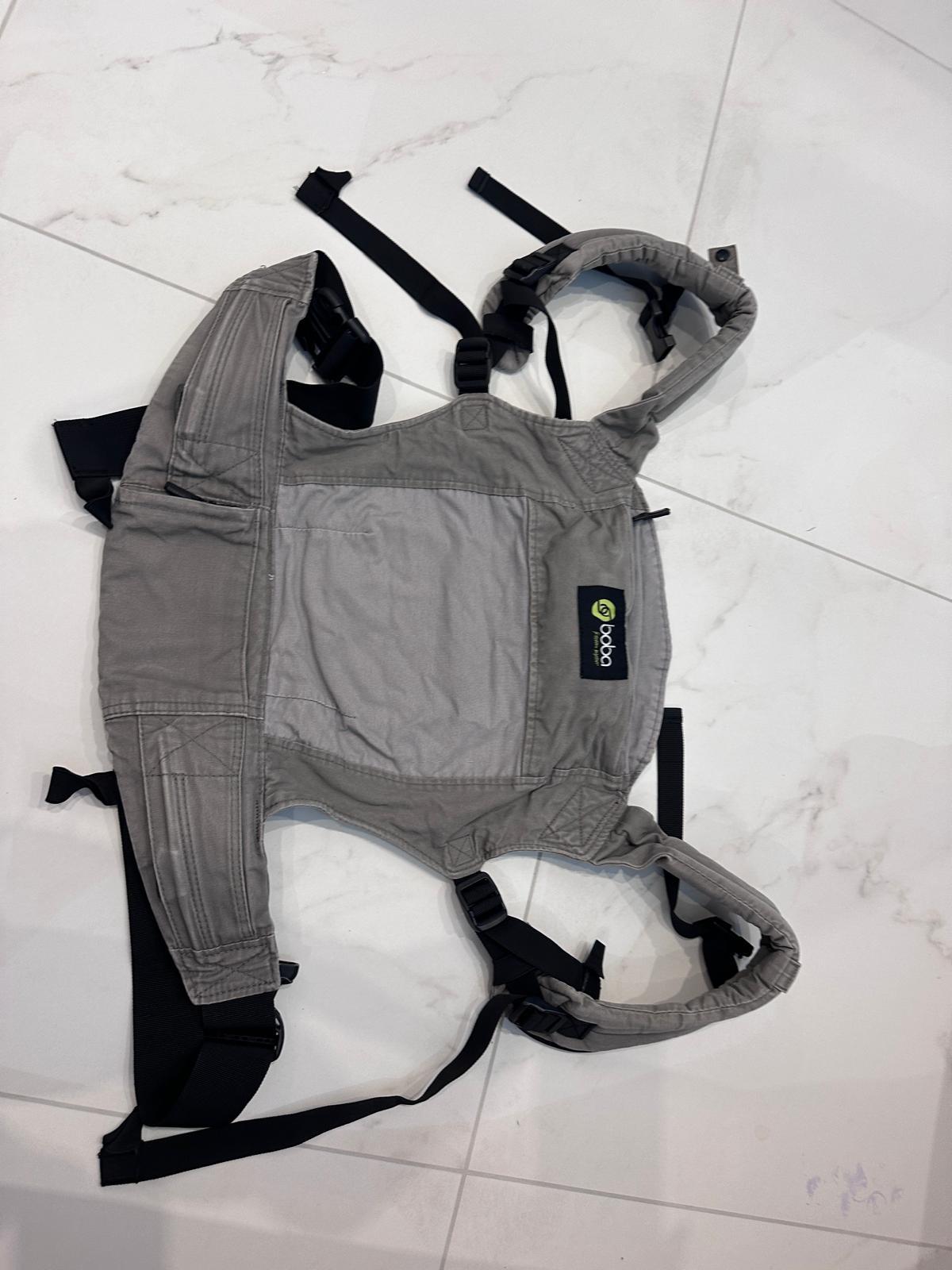 Grey soft baby carrier