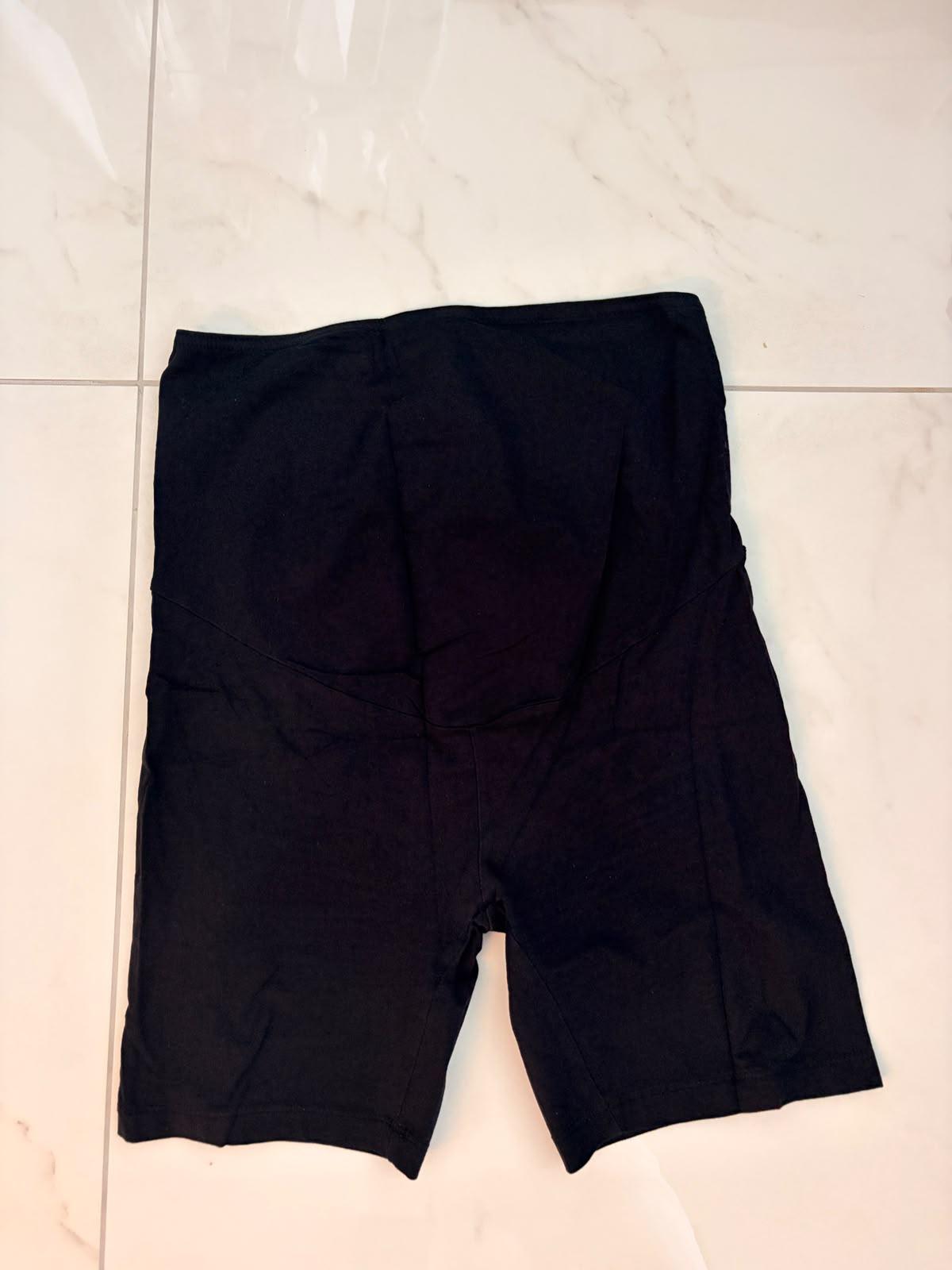 Black and Grey maternity bike shorts - photo 1