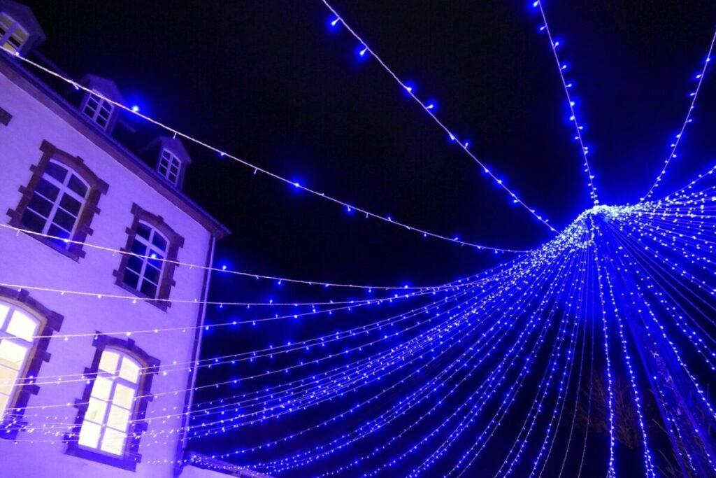 Flyer for Marché de Noël: Wiltz Christmas market under the castle big top