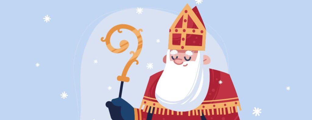 Flyer for St Nicolas arrive à Dudelange: Saint Nicholas parade