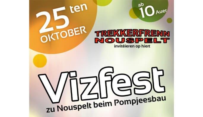 Flyer for Viz-Fest zu Nouspelt: apple juice festival in Nospelt