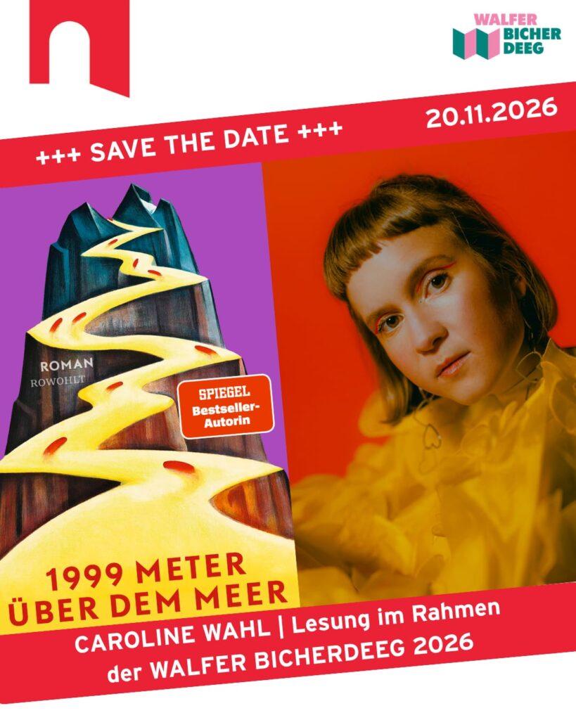 Flyer for Walfer Bicherdeeg 2026: book fair with a big kids' section